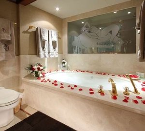 Guest's Bath Aboard Yacht FAR FROM IT