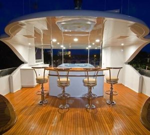 External Drinks Bar On Board Yacht FAR FROM IT