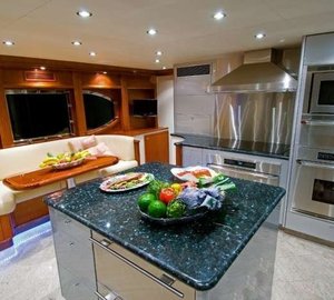 Ship's Galley On Board Yacht FAR FROM IT