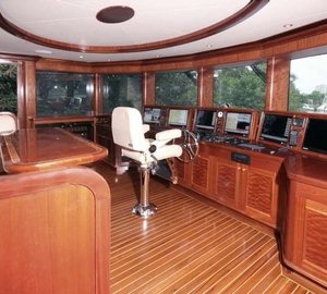Pilot House On Board Yacht FAR FROM IT