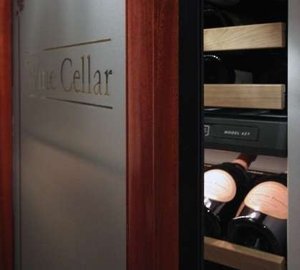 Wine Cellar Aboard Yacht FAR FROM IT