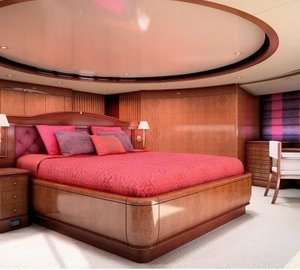 Main Master Cabin: Yacht CHECKMATE's Artist Rendering Image