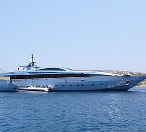 Overview Including Ship's Tender Aboard Yacht SEAKID