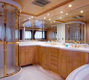 Main Master Bath Aboard Yacht LADY ROSE