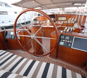 Wheel House On Board Yacht GWEILO