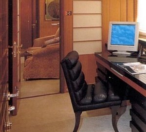 Main Master Office On Yacht HERCULINA
