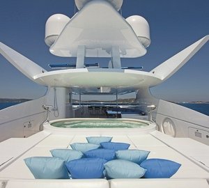 Ship's Bow Deck On Board Yacht INCEPTION
