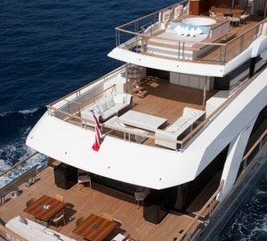 Cruising Aft On Yacht LA PELLEGRINA