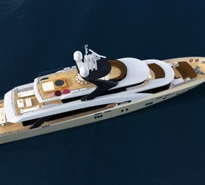 From Above Aspect: Yacht LA PELLEGRINA's Artist Rendering Captured