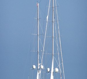 Aft Aspect Including Ship's Tender On Board Yacht LUNA