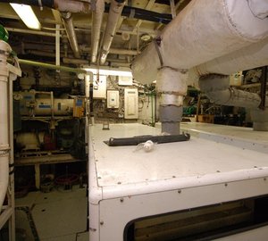 Engine Area On Yacht STARGAZER
