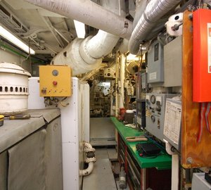 Engine Area On Board Yacht STARGAZER