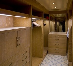 Owners Stateroom Dressing Aboard Yacht MESERRET II