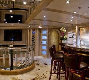 Sky Lounging Drinks Bar Aboard Yacht MESERRET II