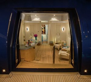 Evening: Yacht SYCARA V's Beach Beachclub Photograph