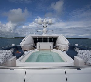 Sun Deck Aspect Aft Taken From Fore Sitting On Yacht SYCARA V