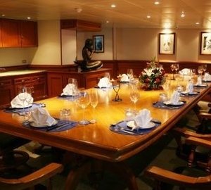 Inside Eating/dining On Board Yacht SARSEN