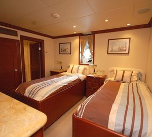 Guest's Cabin Aboard Yacht STARGAZER