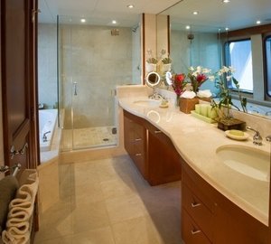 Main Master Bathroom On Board Yacht STARGAZER