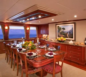 Eating/dining Saloon Aboard Yacht STARGAZER