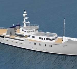 Computer Rendering Aerial On Board Yacht ENIGMA XK