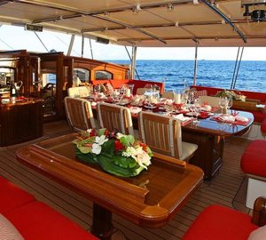 1-Luxury yacht Marie - Cockpit