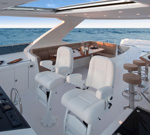 1-Luxury yacht Ocean Alexander 85 - Flybridge