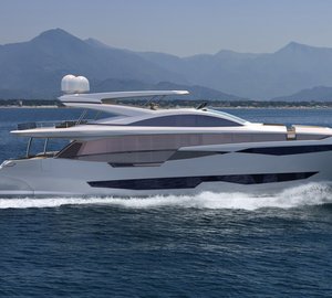 1-Rendering of Pearl 95 by Pearl Yachts underway