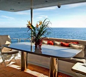 102 Azimut NEVER ENDING JOURNEY - Aft Deck Dining