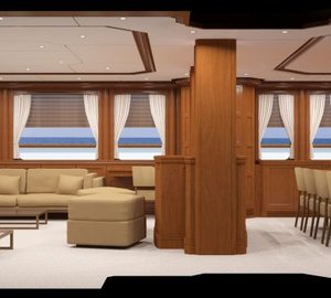 135ft JFA yacht - Main Saloon