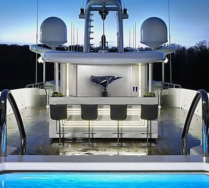 241ft super yacht Sapphires luxurious exterior
