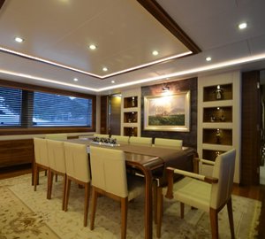 41m motor yacht My Steel Dining