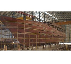 41m motor yacht Cannes under construction