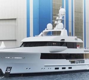 44m Feadship superyacht Moon Sand (hull 690) at launch-680