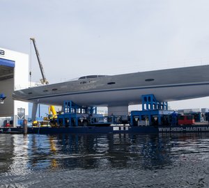 45m Holland Jachtbouw superyacht Heureka at launch