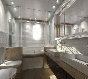49.75m superyacht Cosmo 50 Explorer Guest Bath