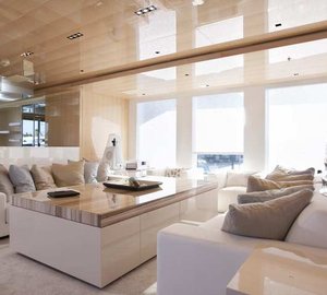 50m motor yacht La Pellegrina - Saloon