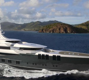 70m mega yacht ZENITH (Project SKYFALL, hull 681) by Sunrise Yachts