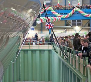78.5m motor yacht Hampshire II hull 806 launched by Feadship