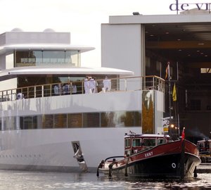 78m mega yacht VENUS - Photo by Kees Torn