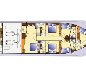 ARIA superyacht - lower deck