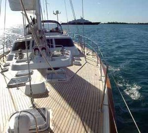 AURORA 67ft -  On Deck looking Aft