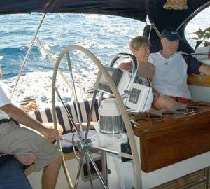 AURORA 67ft -  Relaxing in the Cockpit