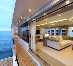 Aboard 40s Hybrid superyacht - Image credit to Thierry Ameller