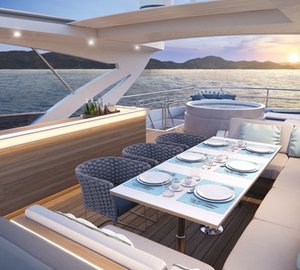 Aboard Intermarine 95 yacht