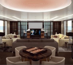 Aboard luxury yacht Alfulk