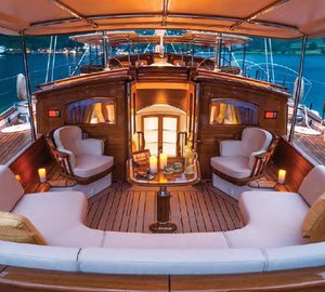 Aboard super yacht Wisp - Photo by Cory Silken