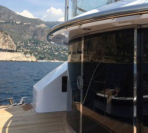 Aboard superyacht Lady Christina