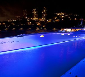 Adastra Yacht - at night