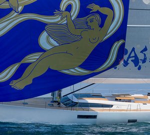 Advanced A80 superyacht APSARAS under sail